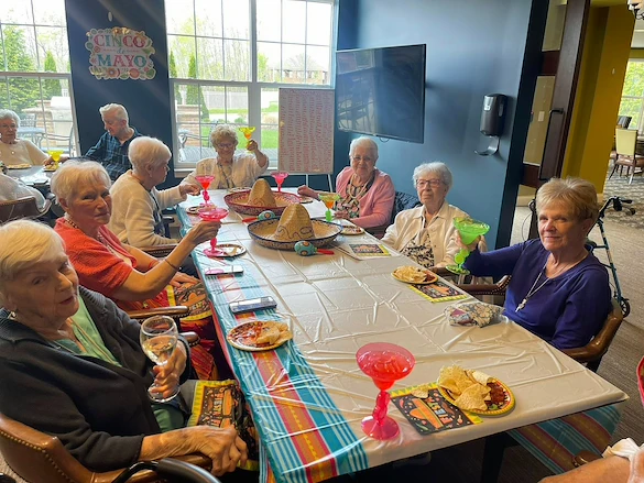 Pomeroy Living Orion residents enjoying a celebration