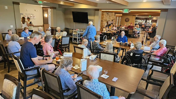 Noel Manor Retirement Living Verona, WI, residents enjoying each other's company