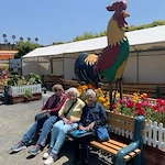 Covenant Living at Mount Miguel in Spring Valley, CA, residents smiling during an outing