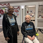American House Farmington Hills, senior living community offering independent living, assisted living, memory care, and respite care in Farmington Hills, MI, residents smiling together