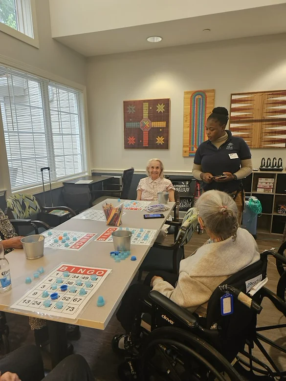 Charter Senior Living of Bowie resident activity - Bingo