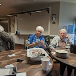 Avamere at Seaside senior living community offering independent living, assisted living, memory care, and respite care in Seaside, OR, residents doing an activitiy together