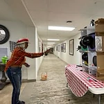 Summit Glen Gracious Retirement Living Hawthorn Senior independent Living in Colorado Springs, Colorado resident playing a game