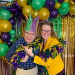 Residents of Verena at Gilbert celebrating Mardi Gras