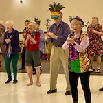 Ascension Living Alexian Village Tennessee Senior Living, independent living, assisted living, memory care, and continuing care retirement community (CCRC) in Signal Mountain, TN, residents learning a new dance
