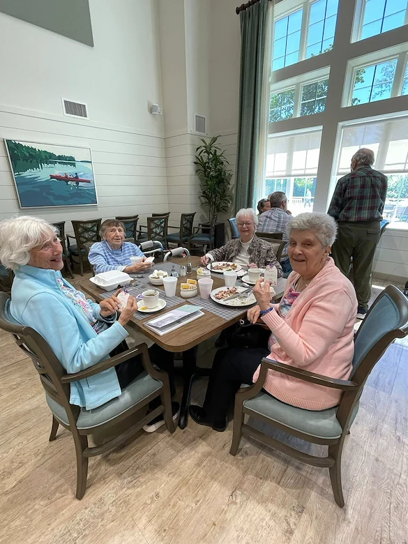 Charter Senior Living of Brookfield residents enjoy each other's company