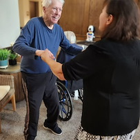 Fieldstone Memory Care of Silverdale resident dancing