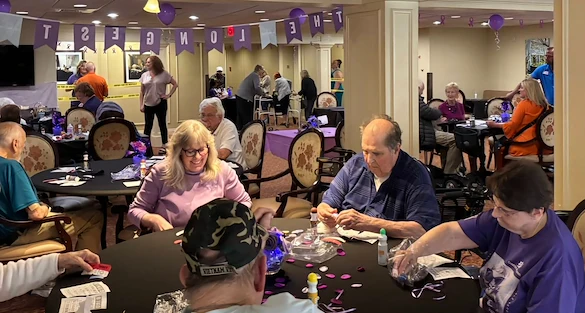Mallard Cove Senior Living in Cincinnati, OH, Bingo event to foster community and engagement