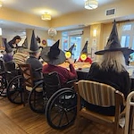 Ascension Living Lakeshore at Siena, assisted living and memory care, Racine, WI, residents enjoying a Halloween party