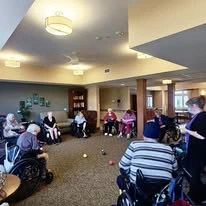 Ascension Living Lakeshore at Siena, assisted living and memory care, Racine, WI, residents playing a game