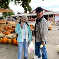 Stoneybrook Lodge Gracious Retirement Living Hawthorn Senior Independent Living in Corvallis, Oregon residents visiting the pumpkin patch
