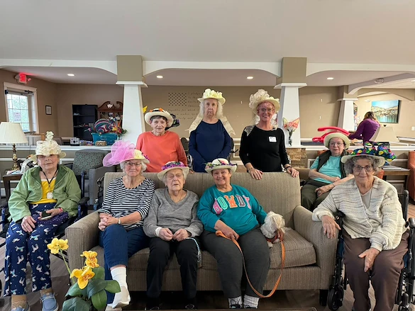 Charter Senior Living of Bay City residents have fun celebrating