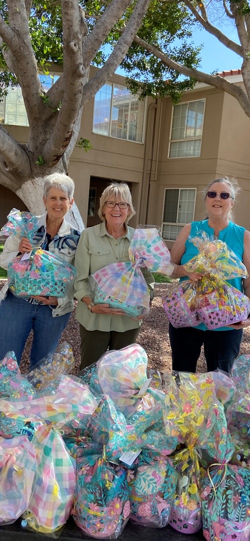 delivering easter baskets