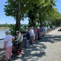 Ivy Creek Gracious Retirement Living Hawthorn Senior independent Living in Glen Mills, Pennsylvania residents going for a scenic walk