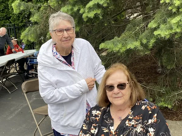 Despite the cold, residents of Village at the Oaks enjoying the community sponsored picnic