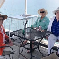 Camden Springs Gracious Retirement Living Hawthorn Senior Independent Living in Elk Grove, California residents sitting by the ocean