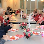 Hawthorne Woods by New Perspective in Washington, PA, residents enjoying a Valentine's celebration