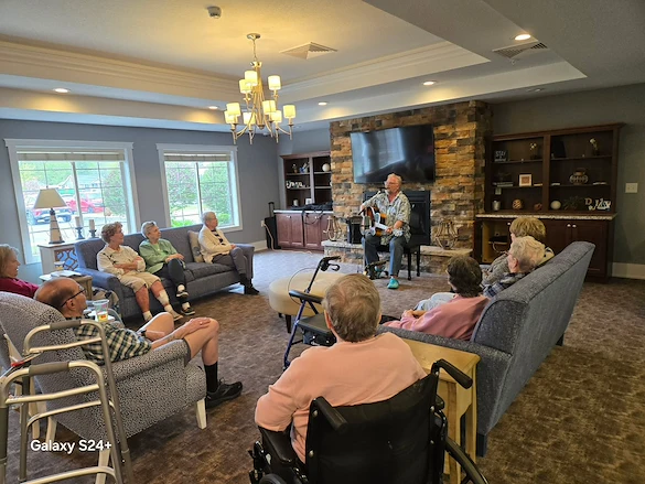 Charter Senior Living of Davison residents enjoying music