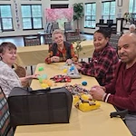 Wilshire Estates Gracious Retirement Living, independent living in Silver Spring, MD, residents socializing and enjoying each other's company