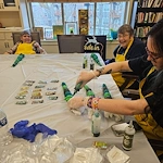 The Village at Keizer Ridge Assisted Living and Memory Care residents have fun doing crafts