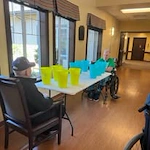 The Arbor at Avamere Court Assisted Senior Living in Keizer, Oregon residents playing a game