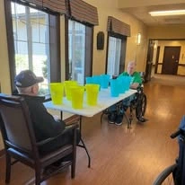 The Arbor at Avamere Court Assisted Senior Living in Keizer, Oregon residents playing a game