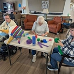 Charter Senior Living of Bay City resident engagement - craft