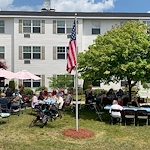 Mercy Village residents enjoy celebrating outside
