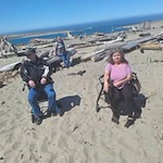 Albany Senior Living by Cogir, assisted living and respite care community in Albany, OR, residents on an outing to the beach