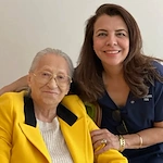 Our Nursing Director & Administrator, Mojgan with another one of her happy clients.