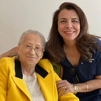 Our Nursing Director & Administrator, Mojgan with another one of her happy clients.