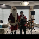 Santa and Guitar Player