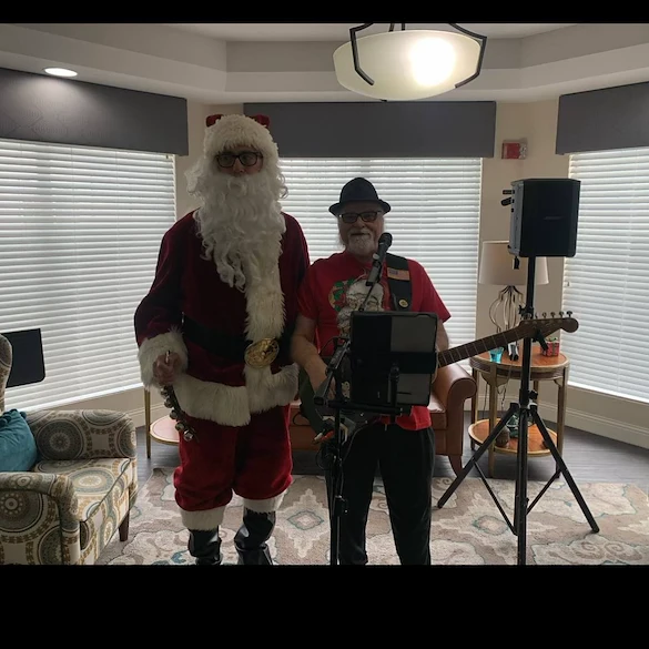 Santa and Guitar Player