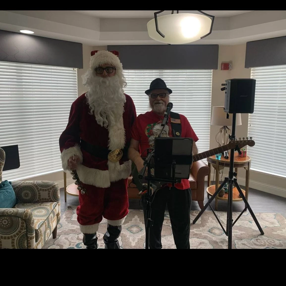 Santa and Guitar Player