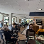 Water of Oak Creek residents celebrating St. Patrick's day with shamrock shakes