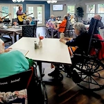 Charter Senior Living of Cookeville residents enjoying entertainment