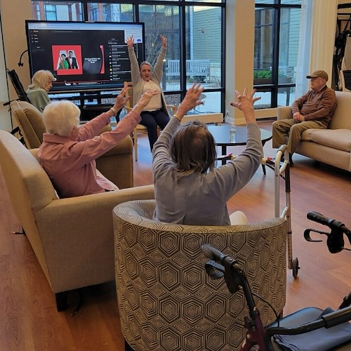 The Barclay at Charlottesville fitness class