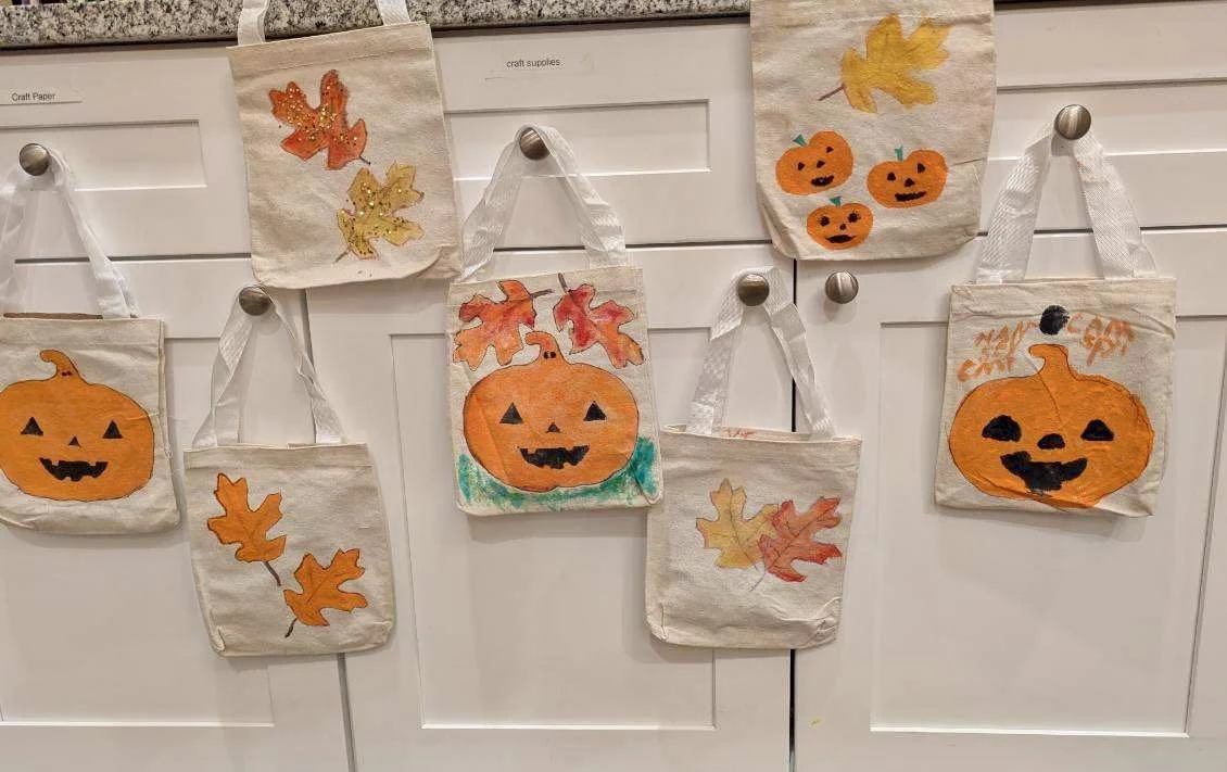 Arts & Crafts Getting our bags ready