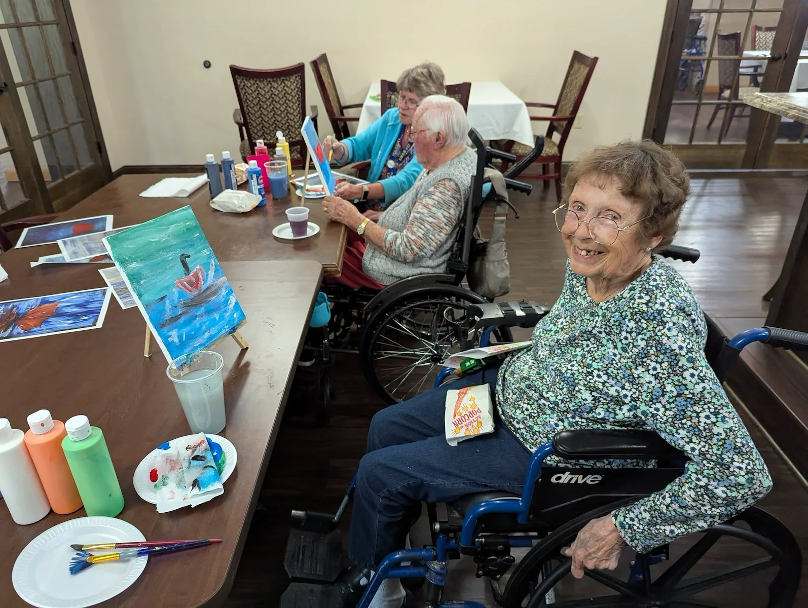 Park Vista Retirement Living North Hill East Moline, IL, resident activity - painting