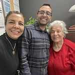 Arya and Mojgan with their lovely Client