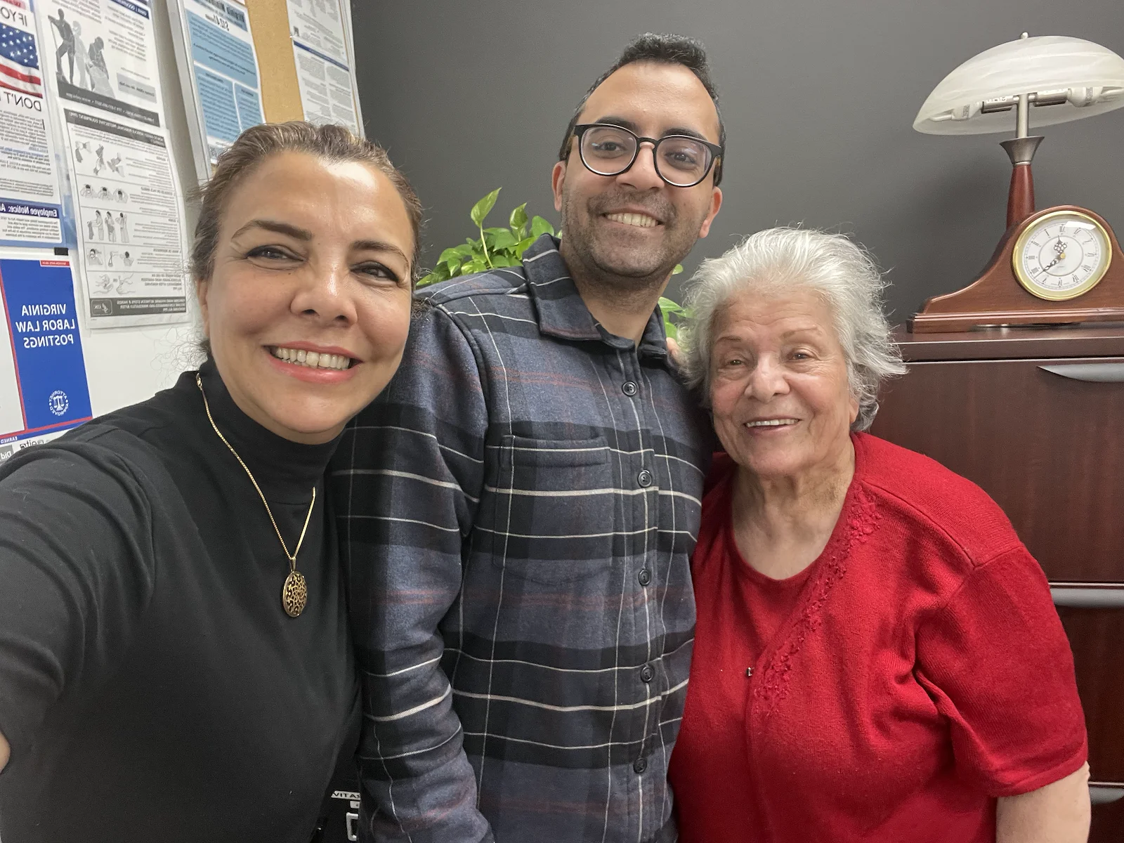 Arya and Mojgan with their lovely Client