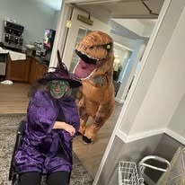 Avamere at Hillsboro Senior Living in Oregon residents dressed up for Halloween