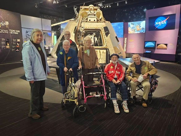 Aberdeen Crossings by New Perspective, senior living community offering assisted living in Highland Heights, OH, resident outing to a museum