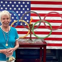 Springwood Landing Gracious Retirement Living Hawthorn Senior independent Living in Vancouver, Washington resident winning a medal in olympics party competition