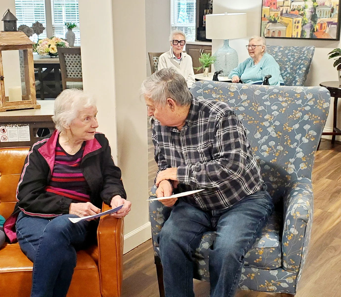 Charter Senior Living of Cookeville residents spending time together