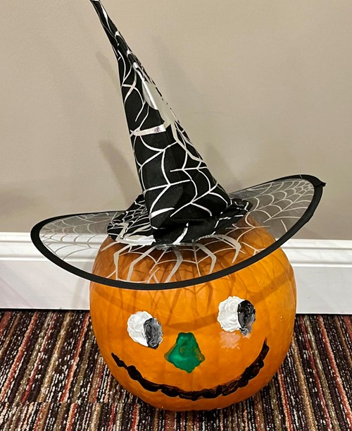 2024 Arts & Crafts Residents decorating pumpkins for contest