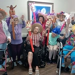 Charter Senior Living of Cleveland residents having fun