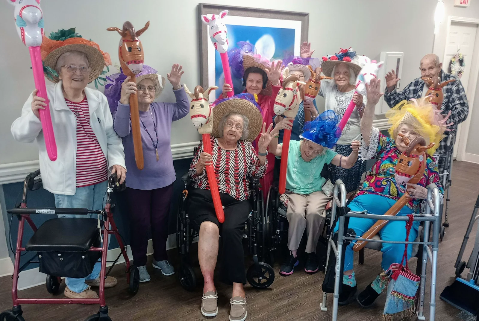 Charter Senior Living of Cleveland residents having fun
