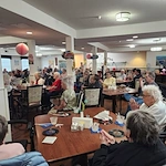 Mercy Village residents enjoying entertainment