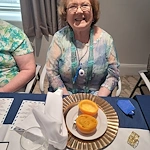 Addolorata Villa, continuing care retirement community offering independent living, assisted living, and memory care in Wheeling, IL, happy resident